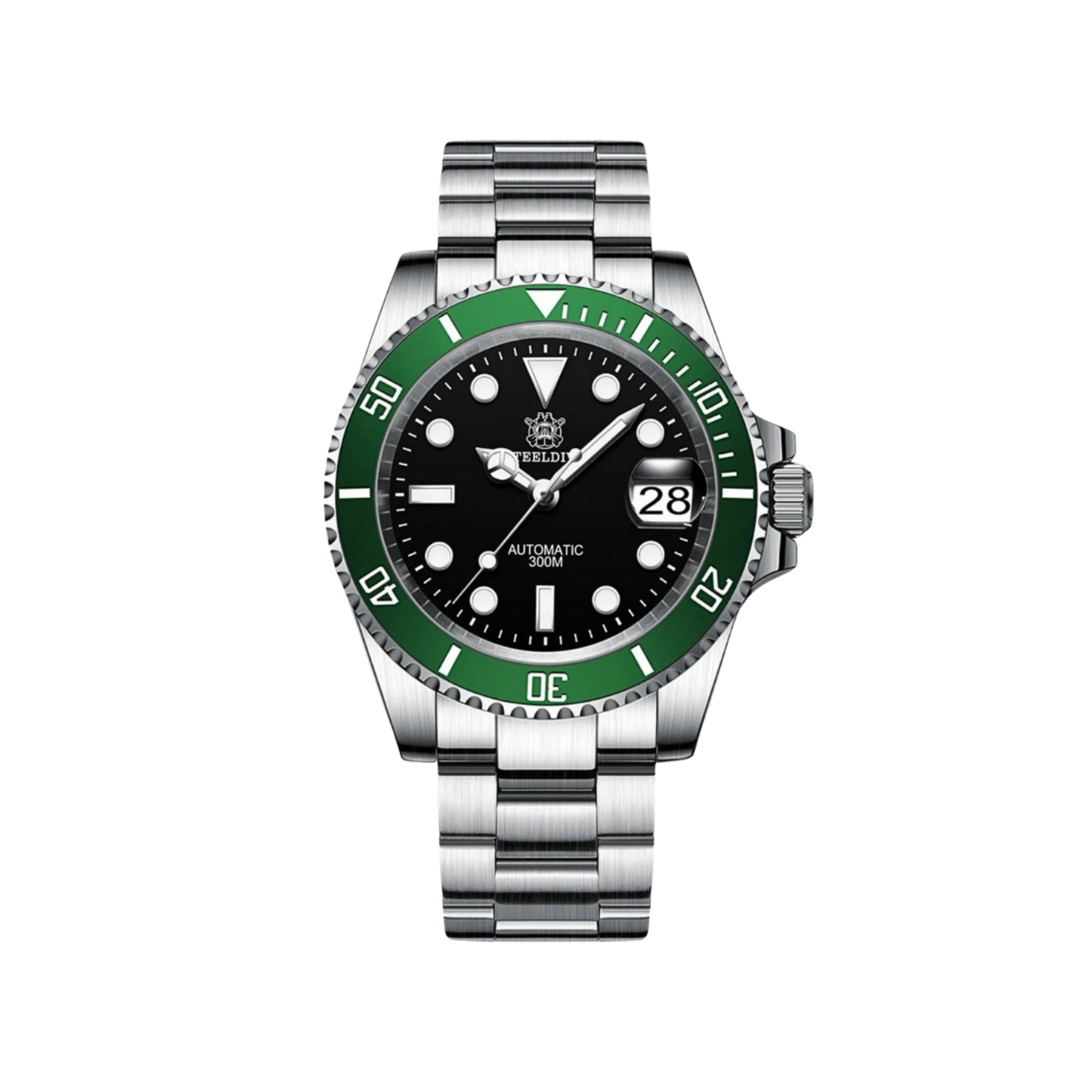 Men’s Automatic Watch – MarineFort Robust Bezel Steel Bracelet
