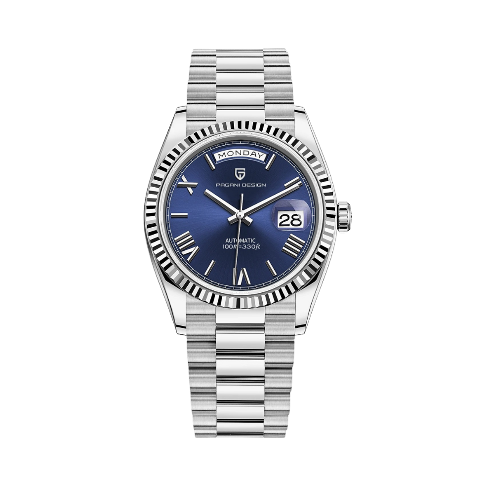 Men’s Silver Automatic Watch – Regent 41mm