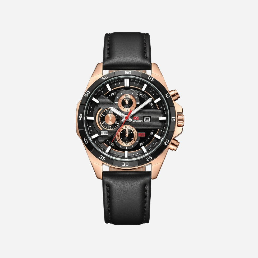 Men's Chronograph Watch – Racer 46mm Gold