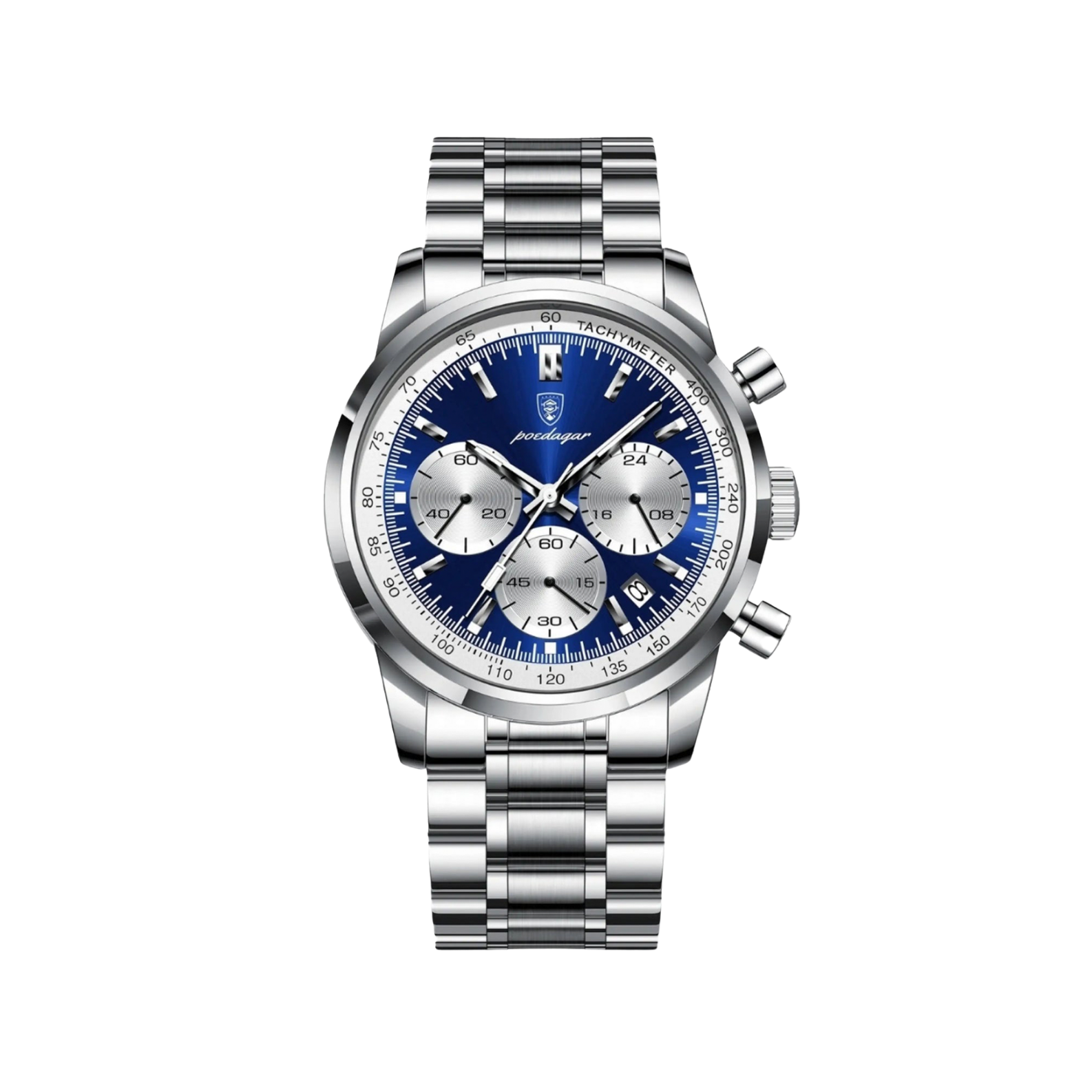 Men’s Chronograph Watch – Apex Steel Bracelet Tachymeter