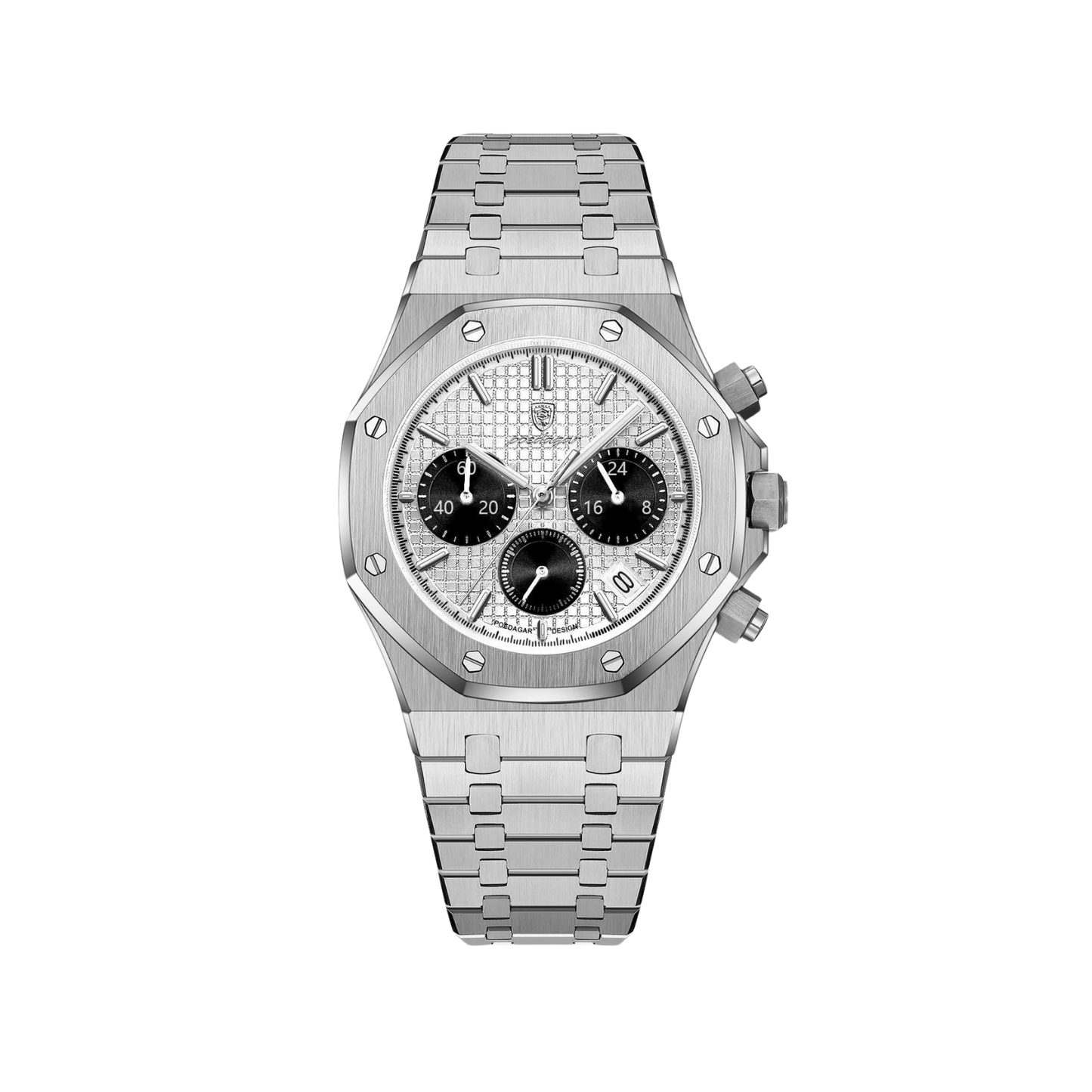 Men’s Chronograph Watch – Sovereign Octagonal Bezel Integrated Steel