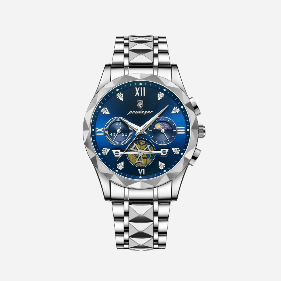 Men’s Chronograph Watch – Dominion Star Bezel Stainless Steel