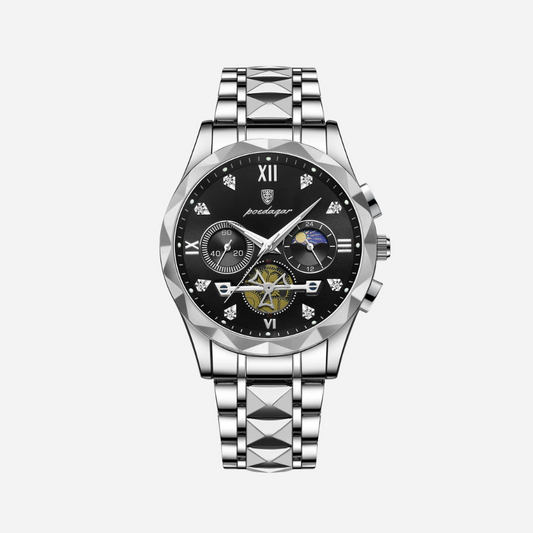 Men’s Chronograph Watch – Dominion Star Bezel Stainless Steel