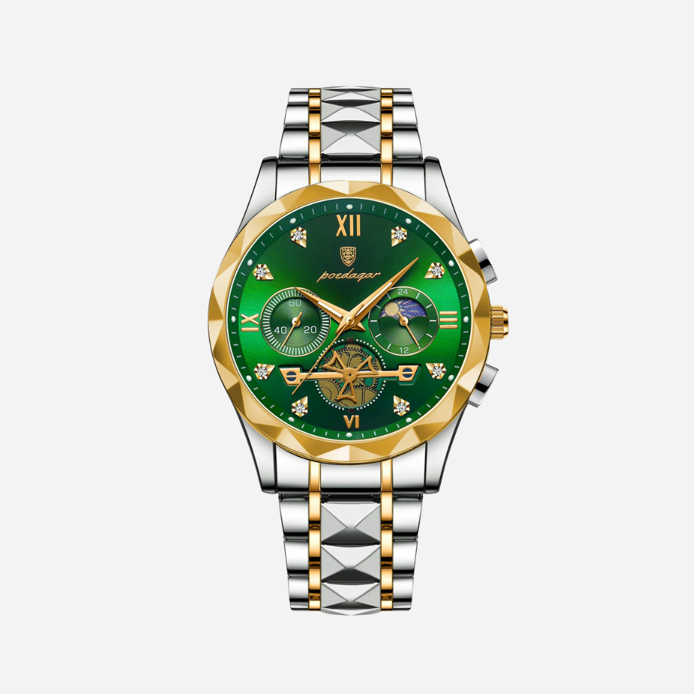 Men’s Chronograph Watch – Dominion Star Bezel Stainless Steel