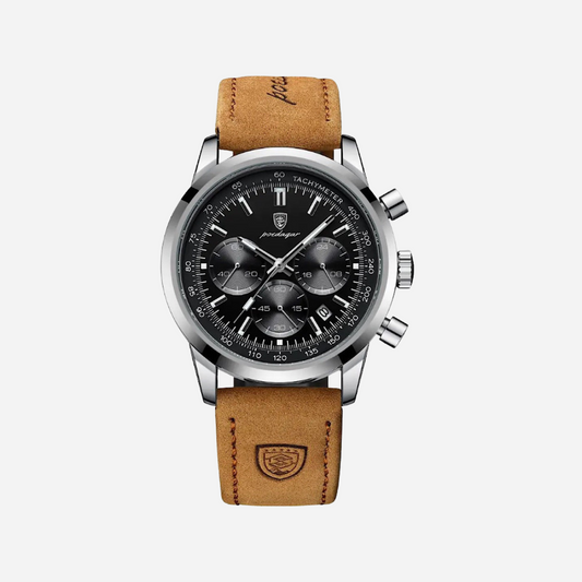 Men’s Chronograph Watch – Dominus Premium Leather Strap


