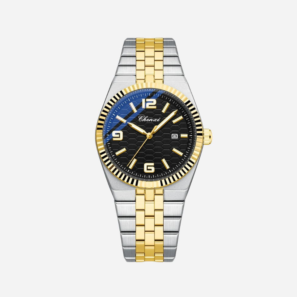 Men’s Two-Tone Quartz Watch – Grid 40mm