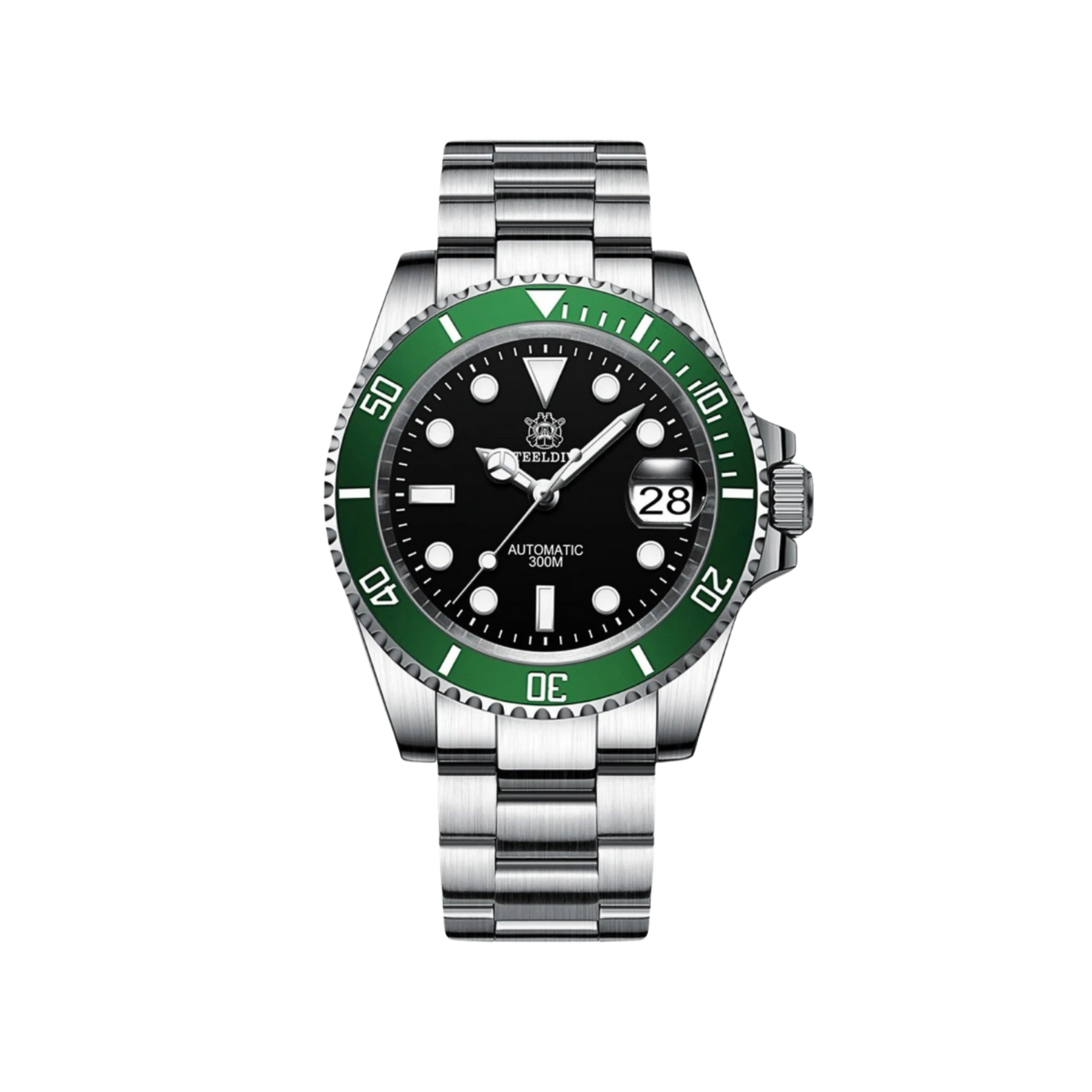 Men’s Automatic Watch – MarineFort Robust Bezel Steel Bracelet
