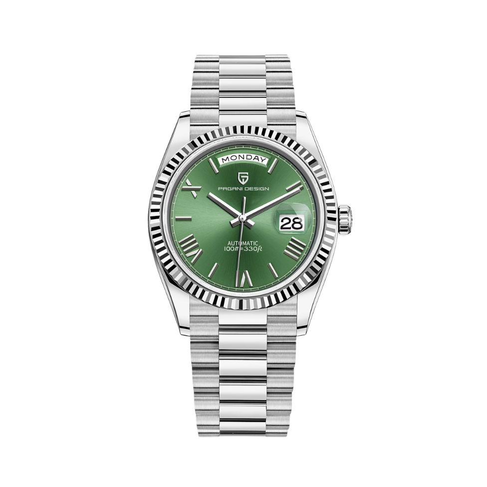 Men’s Silver Automatic Watch – Regent  41mm
