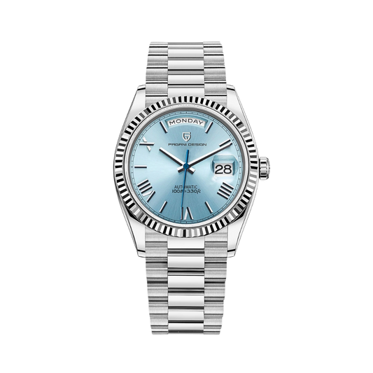 Men’s Silver Automatic Watch – Regent  41mm