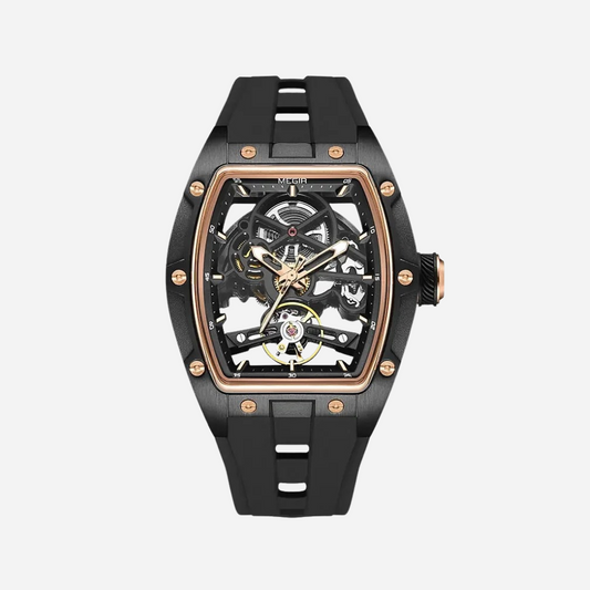 Men's Automatic Skeleton Watch – Vortex Silicone Strap