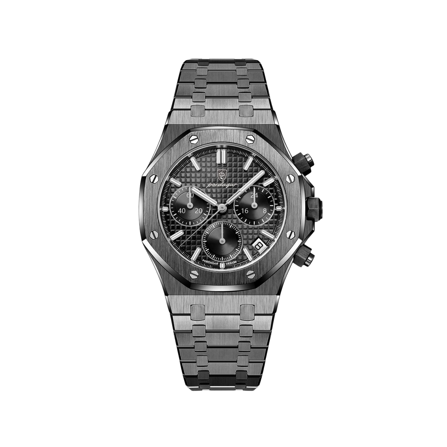 Chrono Black Octagonal - 42mm