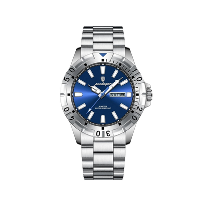 Men’s Silver Watch – Varuna Diver‑Style Day‑Date

